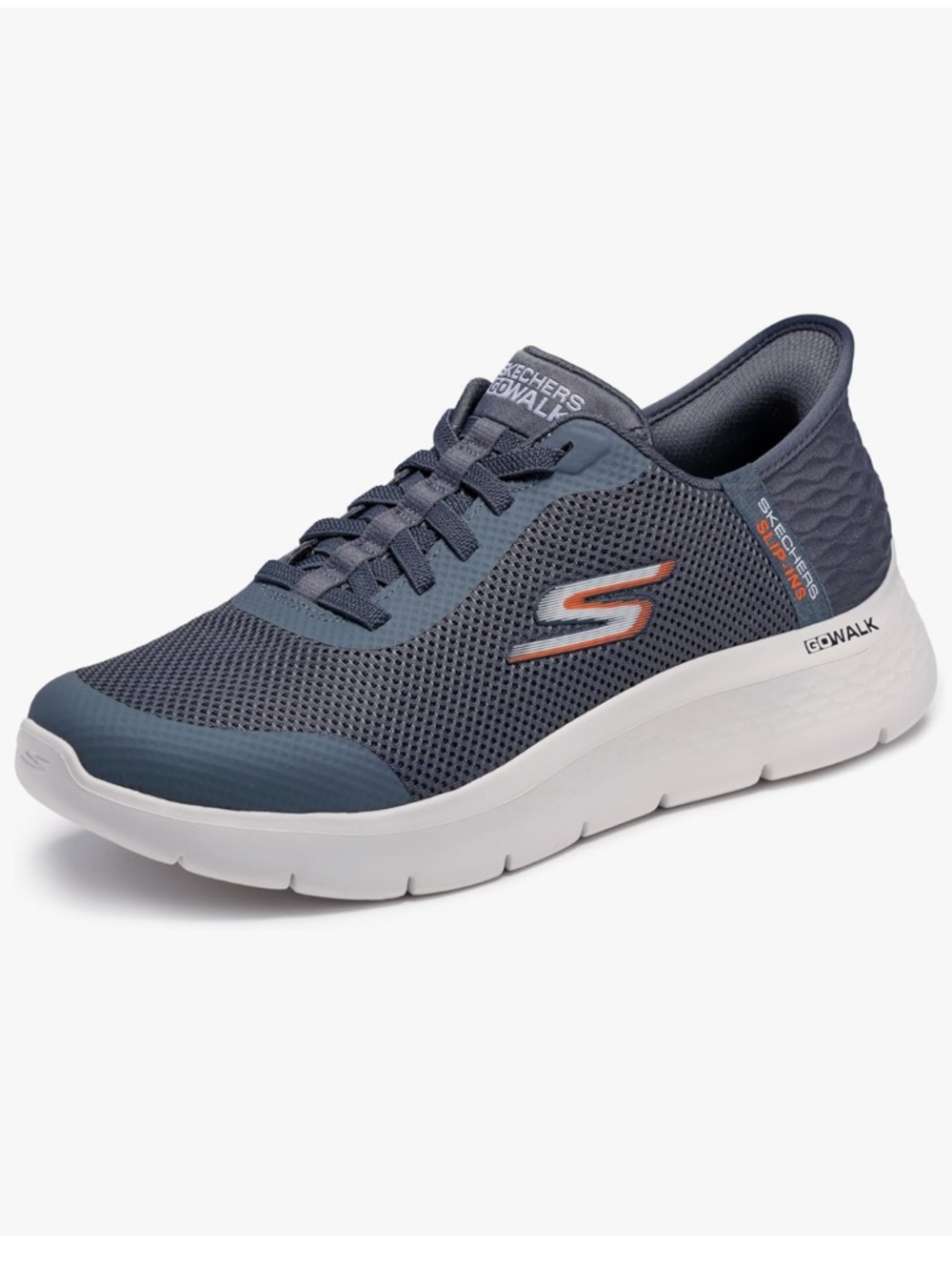 NWT Skechers Men's Slip-ins Go Walk Flex Sneaker in Grey Size 9.5 X-Wide